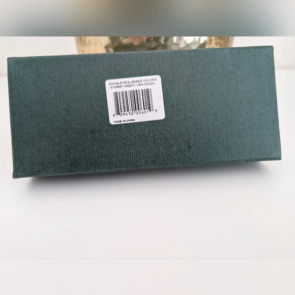 NIB Vintage Van Gogh Starry Night Handpainted Eyeglass Tray Kevin Chen Painting